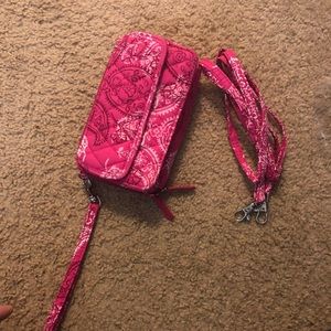 Vera Bradley all in one crossbody wallet